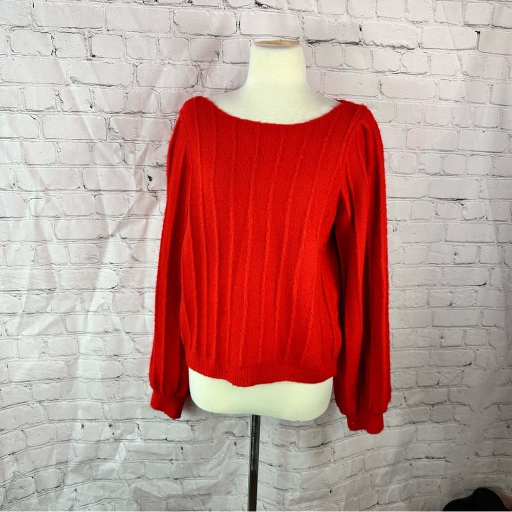 Gilli christmas Red Womens L Crew Neck Sweater holiday party